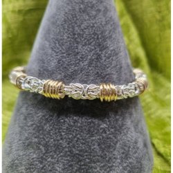 Silver &  14ct  gold  filled bracelet